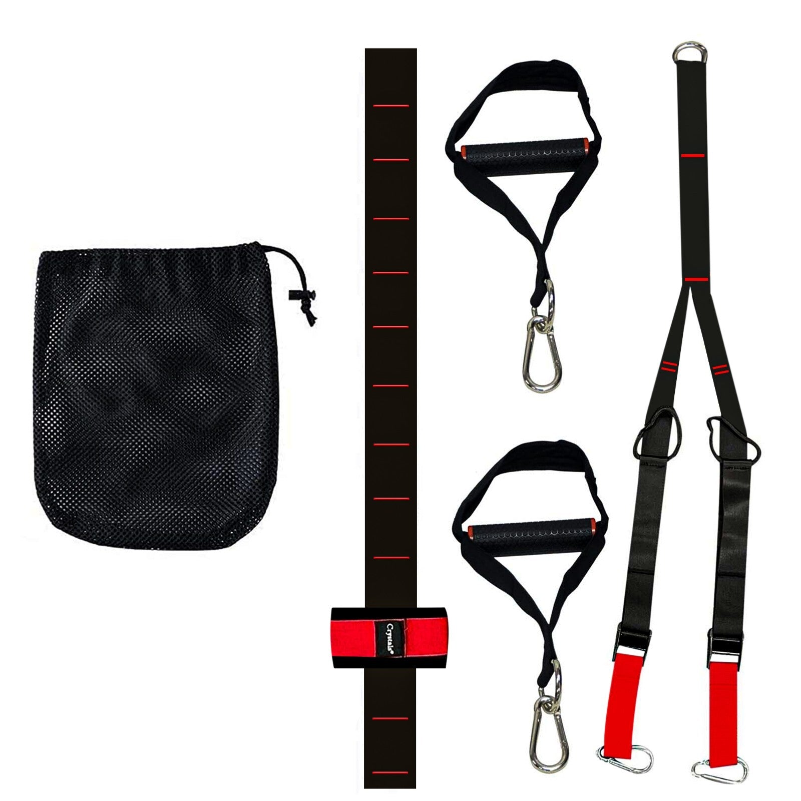 PRO SUSPENSION RESISTANCE BAND TRAINER WORKOUT TRAIN HOME GYM CROSSFIT EXERCISE