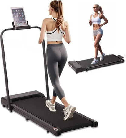 2-In-1 Smart Walking Pad Foldable under Desk Treadmill Running Machine W/ Holder